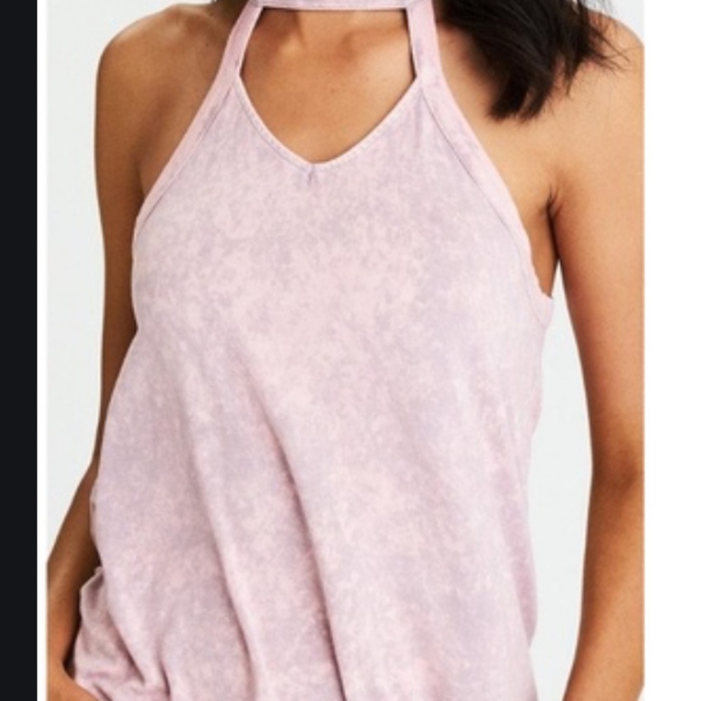AMERICAN EAGLE Soft&Sexy Choker Tank Purple NWOT - Picture 2 of 5